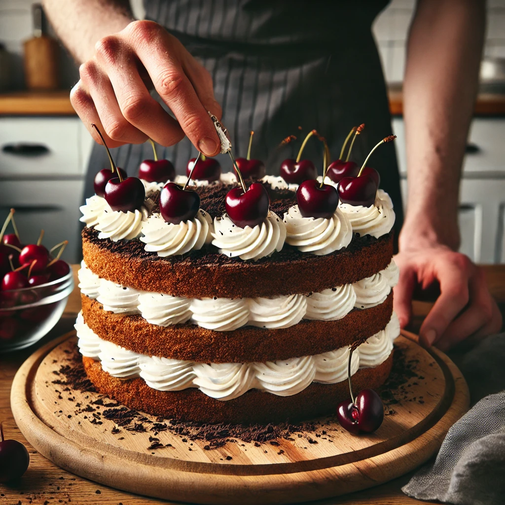 Filling Black Forest Cake